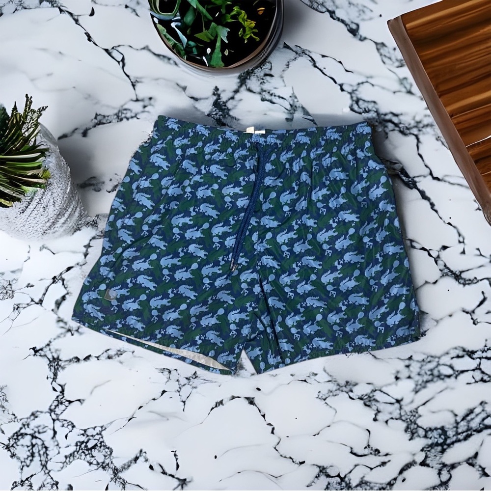 Lacoste x Minecraft Men’s Croc Swim Trunks